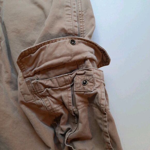 Gap Shorts Mens 38 Tan Khakis Cargo Vtg Y2K Heavy‎ Utility Baggy Military 11" - Picture 4 of 9